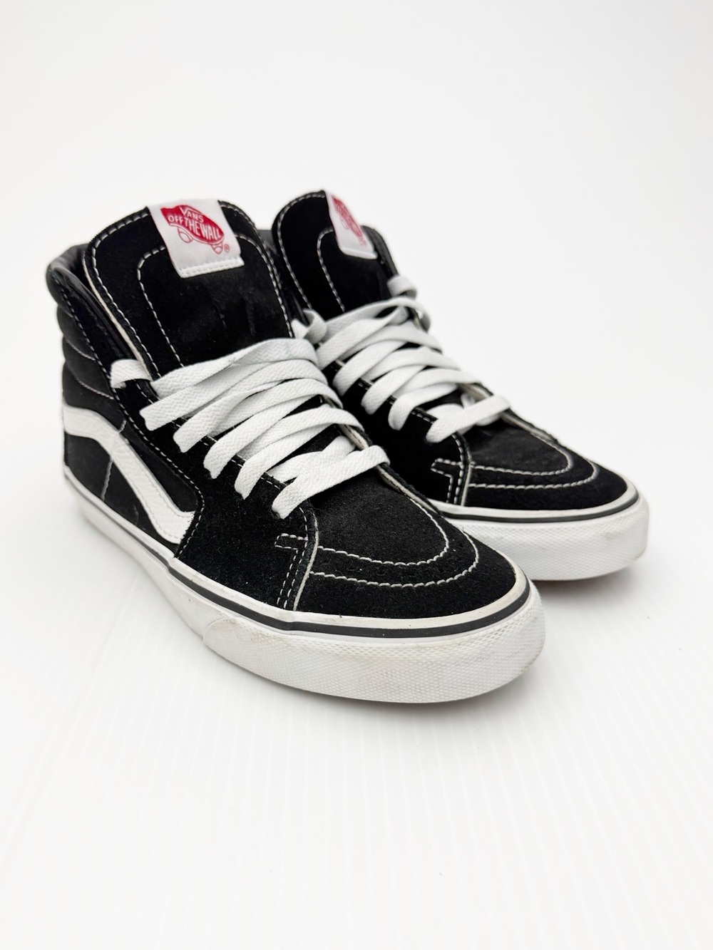 Vans Off the Wall Sk8 High Top Black Skateboarding Sneakers Shoes